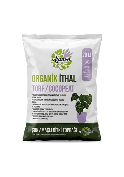 Ayrex Aymen Çiçekçilik 20 Litre Ithal Torf Cocopeat Ponza Özel Karışım Saksı Harcı Çiçek Ve Bitki Toprağı - Diğer