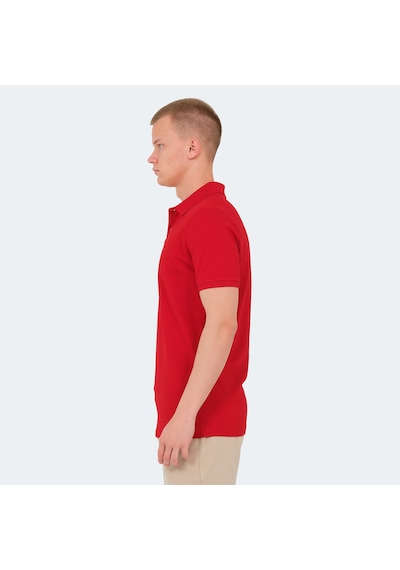 Slazenger VALE KTN Erkek Polo Yaka Kırmızı Tişört