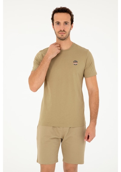 U.S. Polo Assn. Erkek Regular Fit Bisiklet Yaka Haki Tişört 50294329-VR027 U.S. Polo Assn. Erkek Regular Fit Bisiklet Yaka Haki Tişört 50294329-VR027
