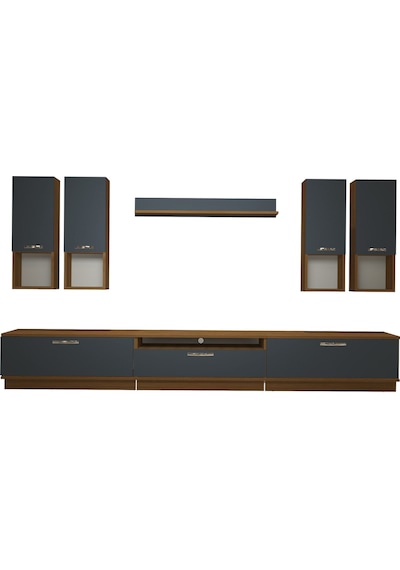 Decoraktiv Trendstyle 8da Mdf Tv Ünitesi Tv Sehpası Ceviz - Antrasit