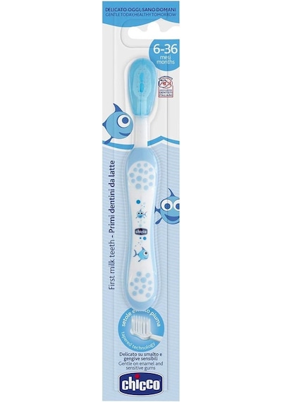 Chicco Ilk Süt Dişi Fırçası Mavi 6-36 Ay