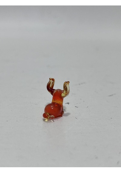 El Yapımı Mini Murano Cam Köpek Biblo A172-01