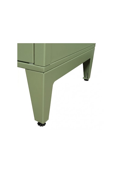 Alfafonet Ziglat Serisi Kilitli Metal Home Office Dolabı %70 Perfore Kapaklı Yeşil Ral 6018 450x1500x450 Mm