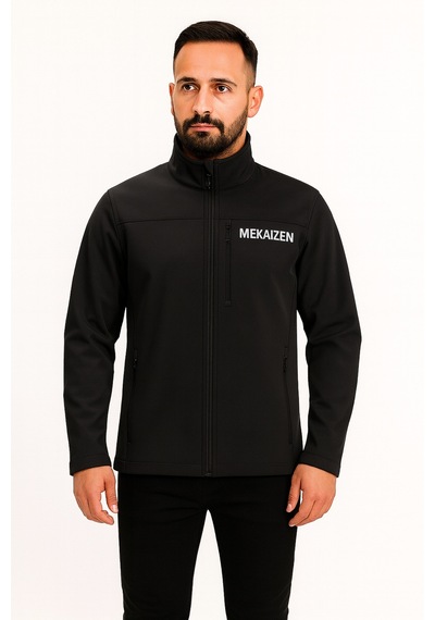 Softshell İş Ceketi 10 Adet Konforlu, Firmanıza Özel Logo & İsimli Baskılı İş Kıyafeti Siyah