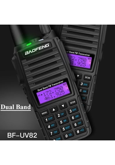 Baofeng Uv-82 El Telsizi 8w 2800mah Type-c Batarya Kulaklık