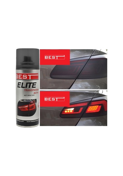 Best Elite Transparan Far Boyası 200 Ml Siyah 1434