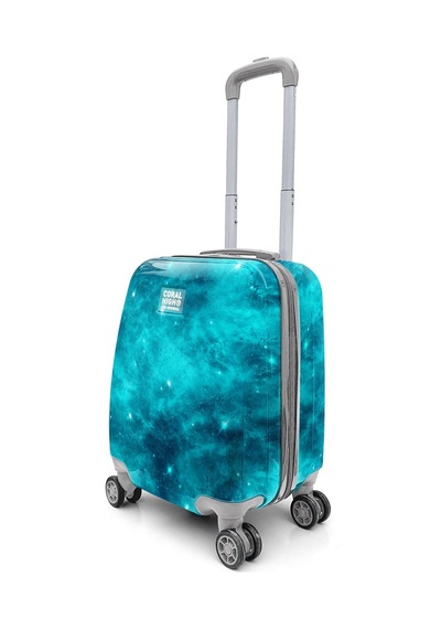 Coral High Renkli Desenli Mini Kabin Boy Valiz 40cm 16768 Çok Renkli