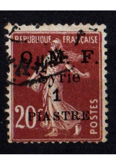 O.m.f. Suriye 1 Piastres 1921 Op0555