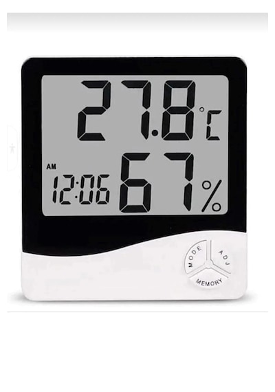 Derece Termometre Isı Nem Saat Alarm Mini Dijital Termometre Nem Derece Termometre Isı Nem Saat Alarm Mini Dijital Termometre Nem