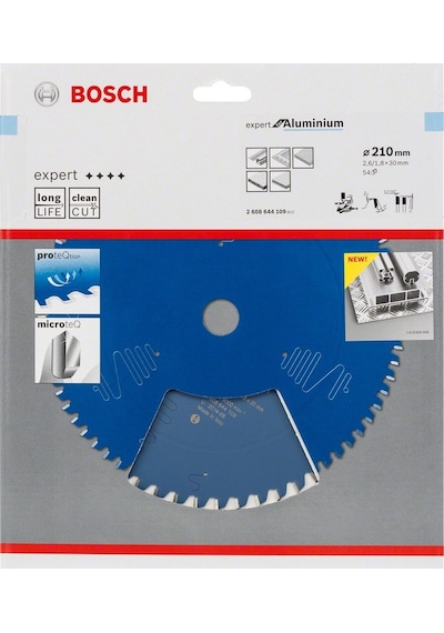 Bosch Expert Serisi 210x30 mm 54 Diş Alüminyum İçin Daire Testere Bıçağı - 2608644109