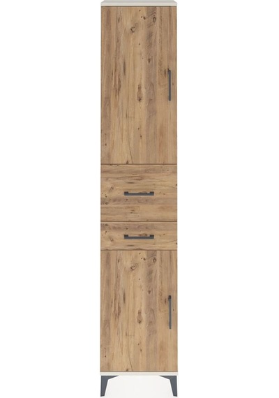 Arges Dolap 4 Raflı 2 Çekmeceli 2 Kapaklı 44x30x221 Aytaşı-çam Aytaşı