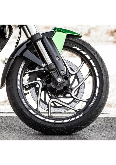 GP Kompozit  Bajaj Dominar 250 / 400 2017-2024 Uyumlu Jant Şeridi Reflektif Gri