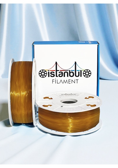 İstanbul Filament 3d Baskı Pla Filament Transparan Sarı 1 Kg Ø 1,75mm 0,05 Mm Bambu Lab Uyumludur 1.75mm