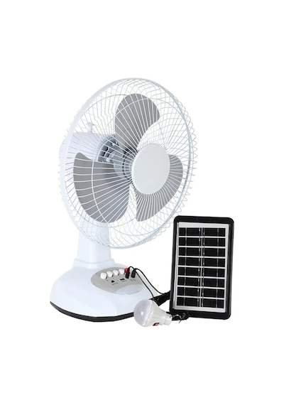 Powermaster Pm-22009 3 Kademeli Şarjlı - Solarlı Fan Vantilatör Ampul - Ledli - Powerbank