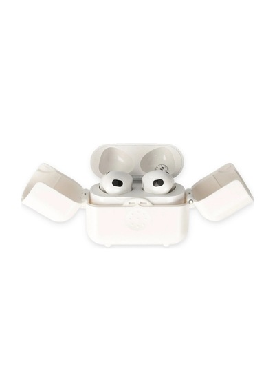 Apple, Uyumlu AirPods 3 3.nesil Basmalı Kılıf - Beyaz