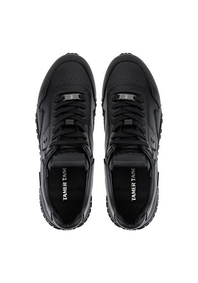 Tamer Tanca Erkek Hakiki Deri Siyah Sneakers & Spor Ayakkabı 381 23234 Erk Ayk Y26 Sıyah