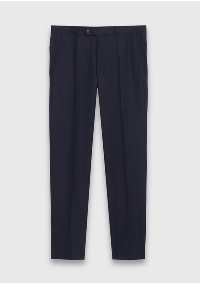 Ramsey Saks Modern Fit Klasik Yün Karışımlı Pantolon saks saks