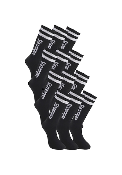 Slazenger Jınn 12 Li Set Erkek Siyah Çorap Siyah