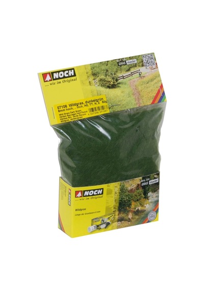 Noch 7106 Statik Çayır Dokusu, Koyu Yeşil, 6 Mm, 50 Gram Diorama Malzemesi-54591