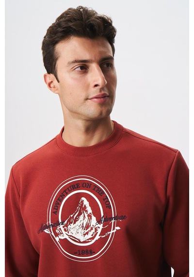 AR-MA Arma Baskılı Yazılı Regular Fit Şardonlu Erkek Bisiklet Yaka Sweatshirt K28124602901 Koyu AR-MA Arma Baskılı Yazılı Regular Fit Şardonlu Erkek Bisiklet Yaka Sweatshirt K28124602901 Koyu