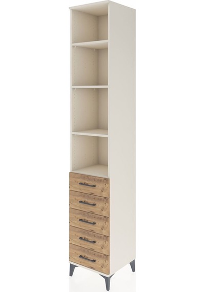 Hyperion Dolap 4 Raflı 5 Çekmeceli 44x44x243 Aytaşı-çam Aytaşı