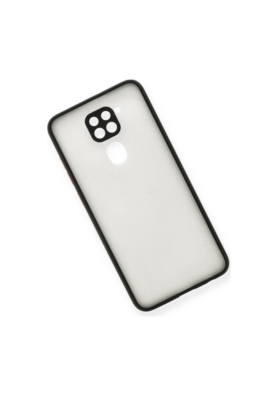 Xiaomi Redmi Note 9 İçin Uyumlu Buzlu Tasarım Renkli Tuş Mat Tasarım Sararmaz Kılıf