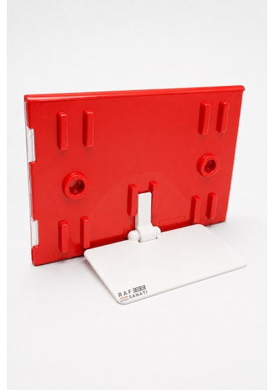 Fiyat Kasetlik Manav Kasap Şarküteri Etiketi Rakamlı Fiyatlık Ayaklı Büyük Boy 123x84 Mm Kırmızı