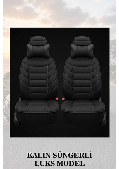 C180 W203 2004 Uyumlu Premium Lüks Siyah Renk 2 Adet Minder Ve Yastık