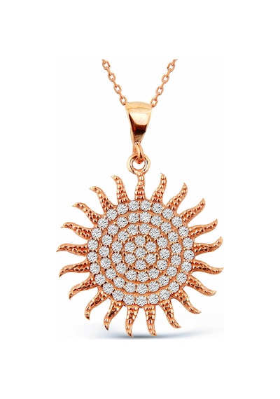 Kadın 925 Ayar Gümüş Kolye N107801 Rose Gold
