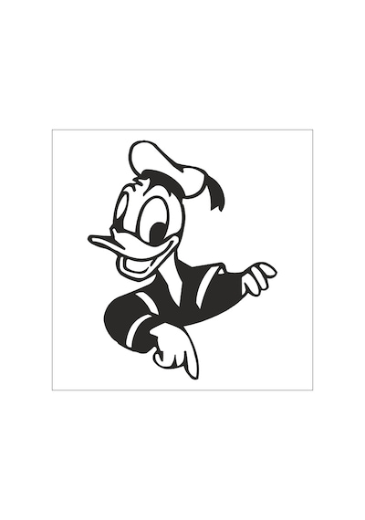 Duck Folyo Sticker 160cm Uzunluk Siyah