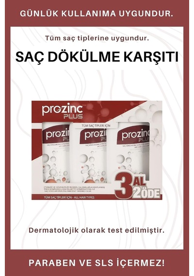 Tr Plus 3 Al 2 Öde Şaç Dökülmesine Karşı Etkili Şampuan