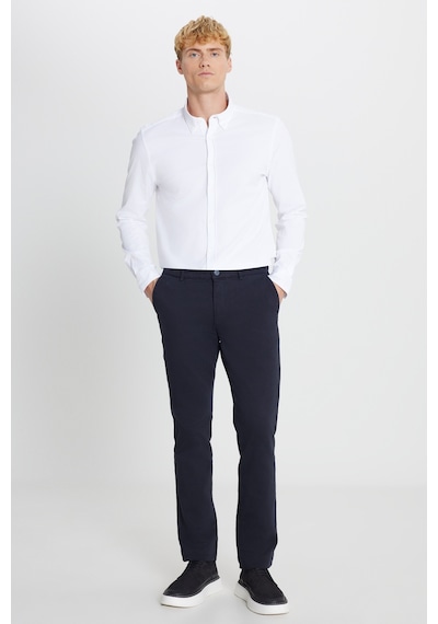 AC&Co / Altınyıldız Classics Erkek Lacı Pamuklu Slim Fit Dar Kesim Yan Cep Casual Pantolon Lacı