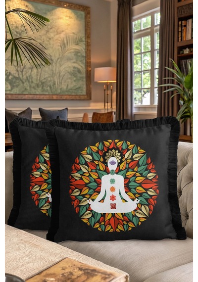Çakra Mandala Saçaklı Yastık Kılıfı - Yoga Meditasyon Bohem Siyah Püsküllü Kırlent Kılıfı Soft Ayışığı Bordo Çakra Mandala Saçaklı Yastık Kılıfı - Yoga Meditasyon Bohem Siyah Püsküllü Kırlent Kılıfı Soft Ayışığı Bordo