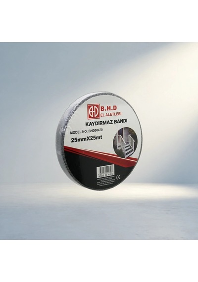 Kaydırmaz Siyah Bant 25mm Genişlikte 25 Metre Uzunlukta Pratik Kullanım