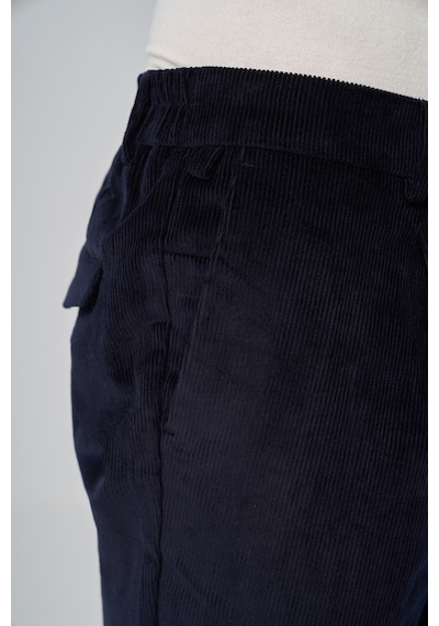 Morven Erkek Lacivert Pamuk Trend Fitilli Kadife Lastikli Slim Fit Pantolon 26ks003005200 Lacivert