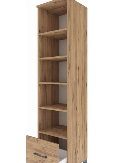 Hyperion Dolap 5 Raflı Tek Çekmeceli 44x44x195 Çam-çam Çam
