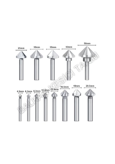 12mm Hss Havşa Freze 90 Derece