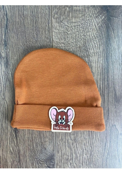 2d2b Hello Friends Alttan Çıtçıtlı Bereli Unisex 3lü Bebek Takım Kahverengi