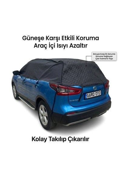 Gard Oto Universal Suv Araç Brandası Su Geçirmez Siyah