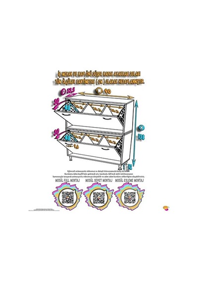 Eliusta Veluna 90 Cm Kirli Çamaşır Sepetli Dolap Banyo Dolabı Beyaz 90x138x32,5 Cm 6 Sepetli Dolap Beyaz Eliusta Veluna 90 Cm Kirli Çamaşır Sepetli Dolap Banyo Dolabı Beyaz 90x138x32,5 Cm 6 Sepetli Dolap Beyaz