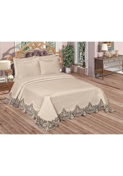 Farah Brokar Güpürlü Pike Takımı Bej (541555306) Bej
