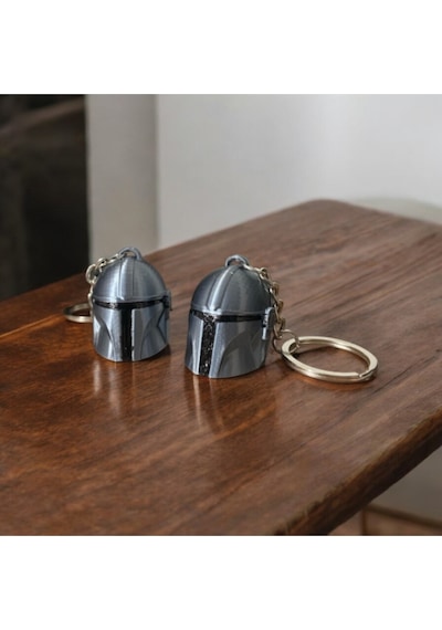 Mandalorian Kask Anahtarlık Pla Malzeme 4 Cm
