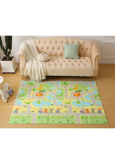 MooieBaby's Funny Zoo Katlanabilir Oyun Matı Oyun Halısı 150 x 180 x 1 CM