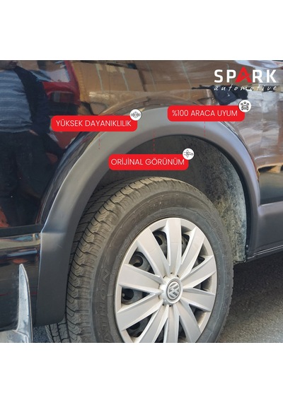 Volkswagen Transporter T6.1 2020-2022 Yıl Aralığı Uyumlu Uzun Şase Çift Sürgü Dodik Seti 11 Parça Siyah