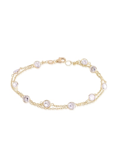Emılıano Jewellery Silver 925 Ayar Zirkon Taşlı Tiffany Bileklik Gümüş - Rose Gold