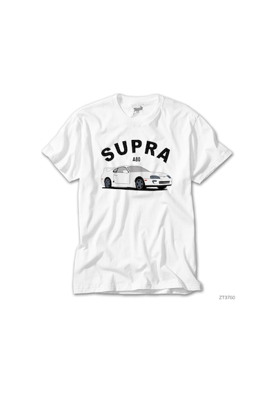Toyota The Supra A80 Beyaz Tişört Beyaz