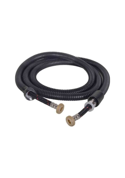 Örgülü Siyah Duş Hortumu Spiral Shower Hose Plastik Diğer