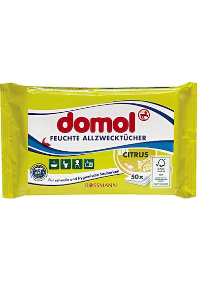 Domol Antibakteriyel Hijyenik Bez & Islak Cam Yüzey Bezi