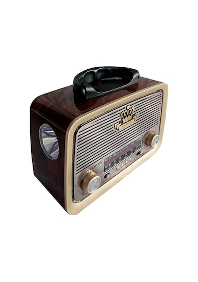 Volemı Vm-301 Nostaji Görünümlü Bluetooth Radyo + Fener