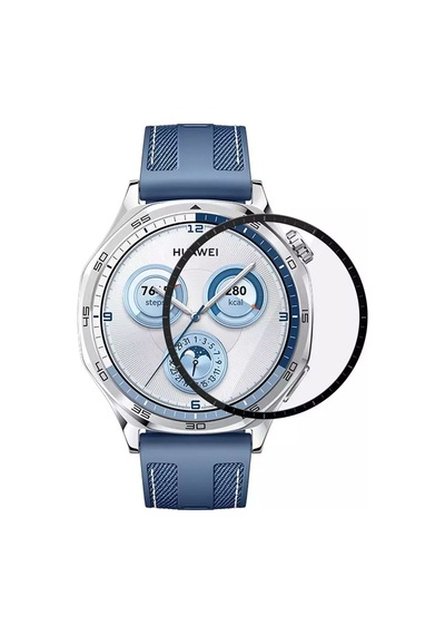 Forzacase Huawei Watch Gt5 46mm İçin Çerçeveli Tam Kaplayan 3d Pet Ekran Koruyucu Film - Fc016